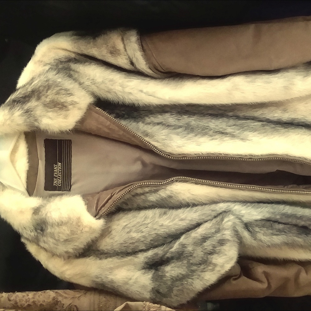 Evans Collection Saga Mink Fur Vest Vintage Coat